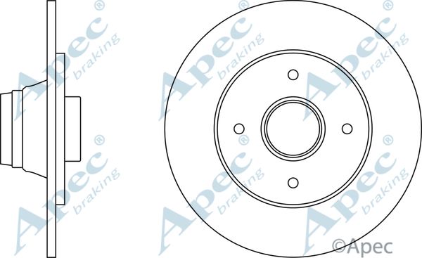 APEC BRAKING stabdžių diskas DSK251